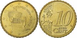 World Coins - Cyprus, 10 Euro Cent, 2009, , Brass, KM:81