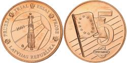 World Coins - Latvia, Medal, 5 C, Essai-Trial, 2003, Copper, Exonumia,