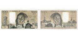 World Coins - France, 500 Francs, Pascal, 1985-01-03, Q.222, AU(55-58)