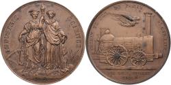 World Coins - France, Medal, Chemin de Fer de Paris à Saint Germain, 1970, Bronze, Barre