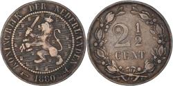 World Coins - Coin, Netherlands, 2-1/2 Cent, 1880