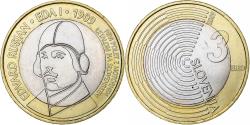 World Coins - Slovenia, 3 Euro, 2009, Edward Rusjan 1909, , Bi-Metallic