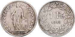 World Coins - Switzerland, Franc, 1913, Bern, Silver, , KM:24