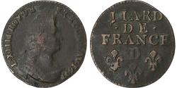 World Coins - France, Louis XIV, Liard, 1693, Lyon, Copper, , Gadoury:81