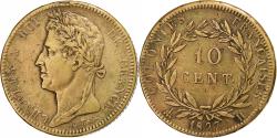 World Coins - French colonies, Charles X, 10 Centimes, 1827, La Rochelle, Bronze,