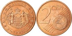 World Coins - Monaco, 2 Euro Cent, 2001, , Copper Plated Steel, KM:168