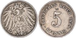 World Coins - Coin, GERMANY - EMPIRE, 5 Pfennig, 1898