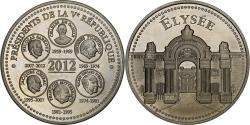 World Coins - France, Medal, Présidents de la Vème République, Elysée, Politics, Society