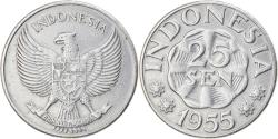 World Coins - Coin, Indonesia, 25 Sen, 1955, , Aluminum, KM:11