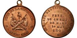 World Coins - France, Medal, Fête de la Concorde, Fête du Champs de Mars, 1848,