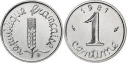 World Coins - Coin, France, Épi, Centime, 1981, Paris, série FDC, , Stainless