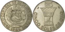 World Coins - Coin, Peru, 5 Soles, 1969, Paris, , Copper-nickel, KM:252