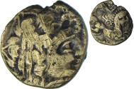 Ancient Coins - Aulerci Diablintes, 1/4 de statère à la situle, 1st century BC, Electrum