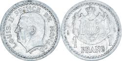 World Coins - Coin, Monaco, Louis II, Franc, 1943, , Aluminum, KM:120, Gadoury:131