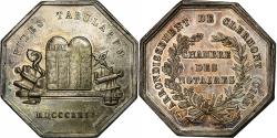 World Coins - France, Token, Notaires de l'Arrondissement de Clermont, Oise, 1824, Silver