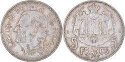 World Coins - Coin, Monaco, 5 Francs, 1945