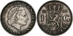 World Coins - Netherlands, Juliana, Gulden, 1955, Silver, , KM:184