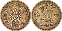World Coins - Coin, Morocco, Mohammed V, 20 Francs, 1951/AH1371, Paris,