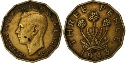 World Coins - Coin, Great Britain, George VI, 3 Pence, 1943, , Nickel-brass, KM:849