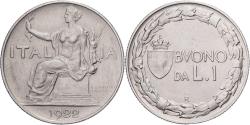 World Coins - Italy, Vittorio Emanuele III, Lira, 1922, Rome, Nickel, , KM:62