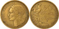 World Coins - Coin, France, Guiraud, 20 Francs, 1950, Beaumont - Le Roger, 3 faucilles / G