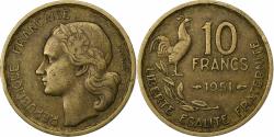 World Coins - France, 10 Francs, Guiraud, 1951, Paris, Aluminum-Bronze, , KM:915.1