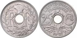 World Coins - France, 25 Centimes, Lindauer, 1937, Copper-nickel, , Gadoury:380