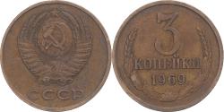World Coins - Coin, Russia, 3 Kopeks, 1969