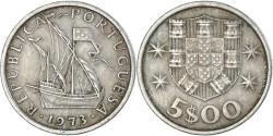 World Coins - Coin, Portugal, 5 Escudos, 1973