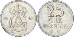World Coins - Coin, Sweden, 25 Öre, 1963