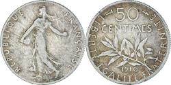 World Coins - Coin, France, Semeuse, 50 Centimes, 1910, Paris, , Silver, KM:854