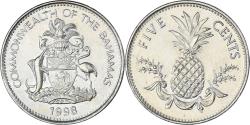 World Coins - Coin, Bahamas, 5 Cents, 1998