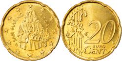 World Coins - San Marino, 20 Euro Cent, 2004, Rome, , Brass, KM:444