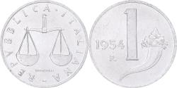 World Coins - Coin, Italy, Lira, 1954, Rome, , Aluminum, KM:91