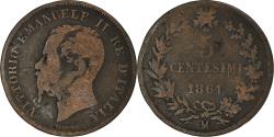 World Coins - Coin, Italy, 5 Centesimi, 1861