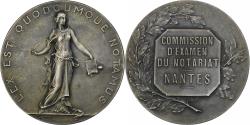 World Coins - France, Token, Commission d'Examen du Notariat, Nantes, Silver, Coudray