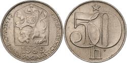 World Coins - Czechoslovakia, 50 Haleru, 1989