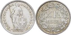 World Coins - Switzerland, 1/2 Franc, 1963, Bern, Silver, , KM:23