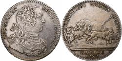 World Coins - France, Token, Louis XV, Marine, Galères Royales, 1757, Silver,