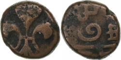 World Coins - French India, Louis XV, Doudou, n.d. (1715-1774), Pondicherry, Bronze,