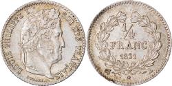 World Coins - Coin, France, Louis-Philippe, 1/4 Franc, 1831, Rouen, , Silver
