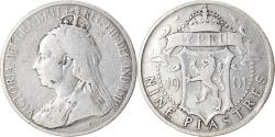 World Coins - Coin, Cyprus, 9 Piastres, 1901, , Silver, KM:6