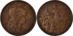 World Coins - Coin, France, 5 Centimes, 1911