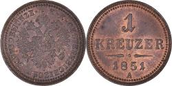 World Coins - Coin, Austria, Franz Joseph I, Kreuzer, 1851, Vienna, , Copper, KM:2185