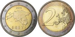 World Coins - Estonia, 2 Euros, 2011, Vantaa, Bi-Metallic,