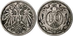 World Coins - Austria, Franz Joseph I, 10 Heller, 1893, Vienna, Nickel,