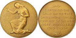 World Coins - Sweden, Medal, Oesterreichisches Schwedendank Komitee, 1924, Ernst Kubiena