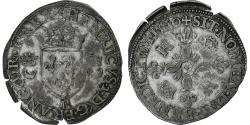 World Coins - France, Henri II, Douzain aux croissants, 1550, Villeneuve-lès-Avignon, Billon