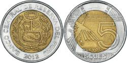World Coins - Coin, Peru, 5 Nuevos Soles, 2012