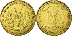 World Coins - Coin, French West Africa, 10 Francs, 1957, , Aluminum-Bronze